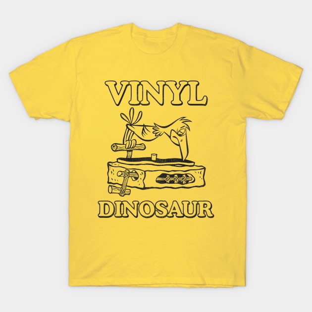 Vinyl Dinosaur T-Shirt by darklordpug